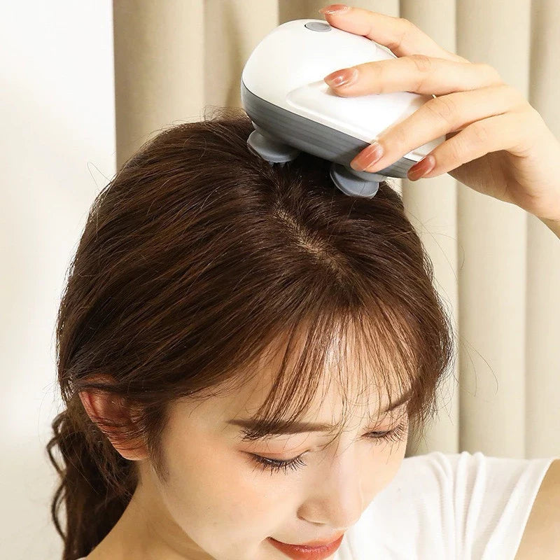 Mini Massageador Elétrico Portátil Impermeável para Corpo e Pescoço