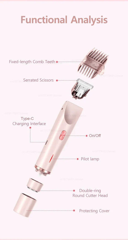 2-in-1 Women's Electric Shaver & Epilator
