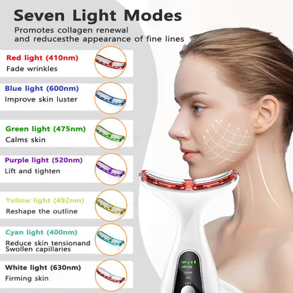LED Microcurrent Face & Neck Lifting Massager